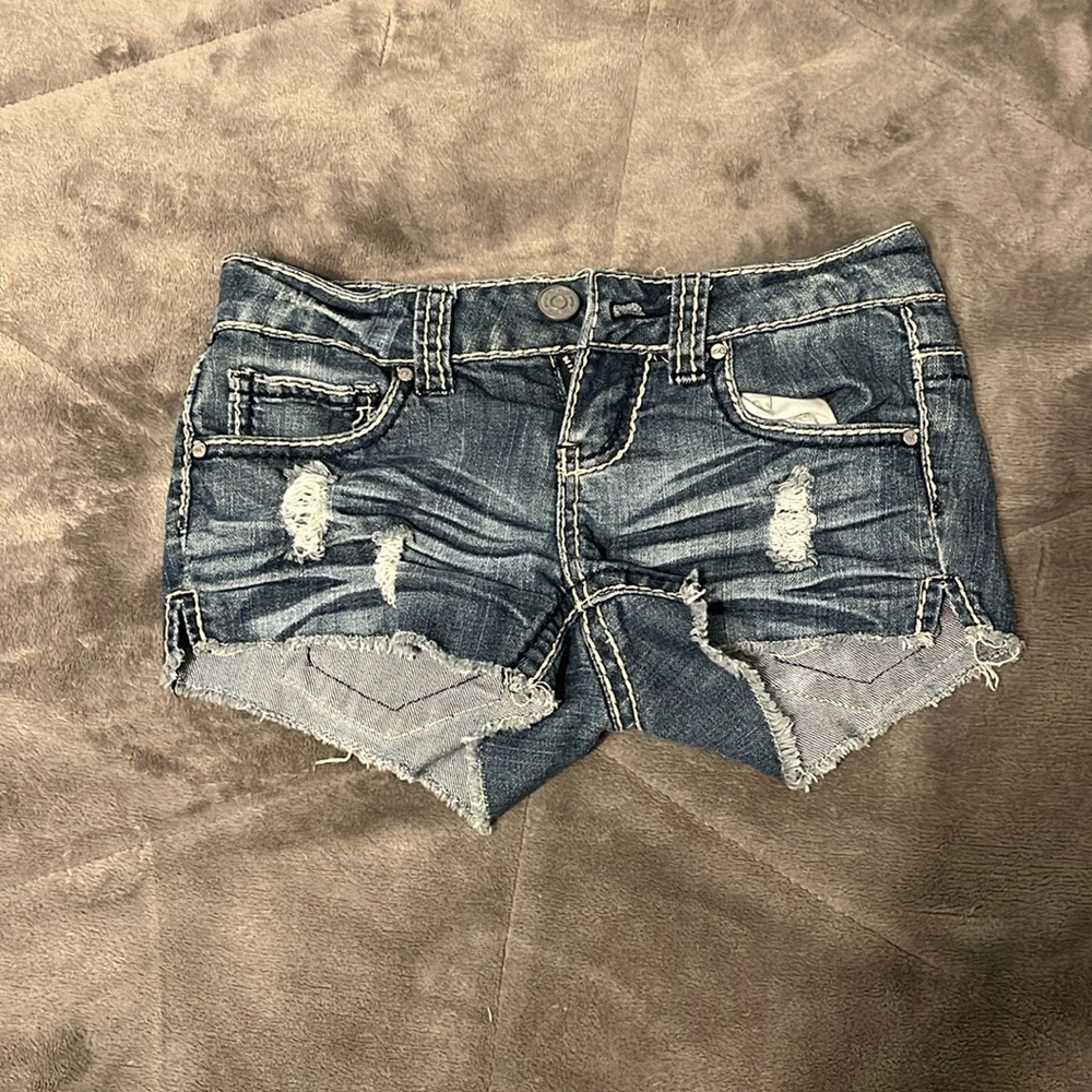 Medium wash Jean shorts